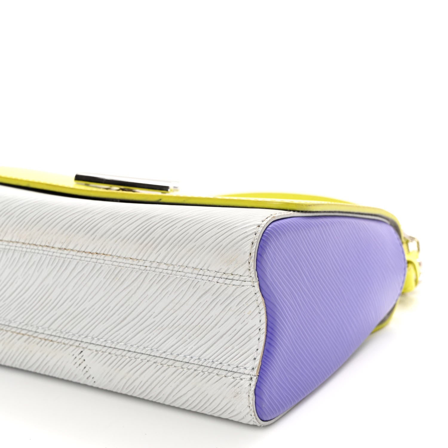 Louis Vuitton Epi Twist Shoulder Bag MM Purple Yellow Grey 9 of 14