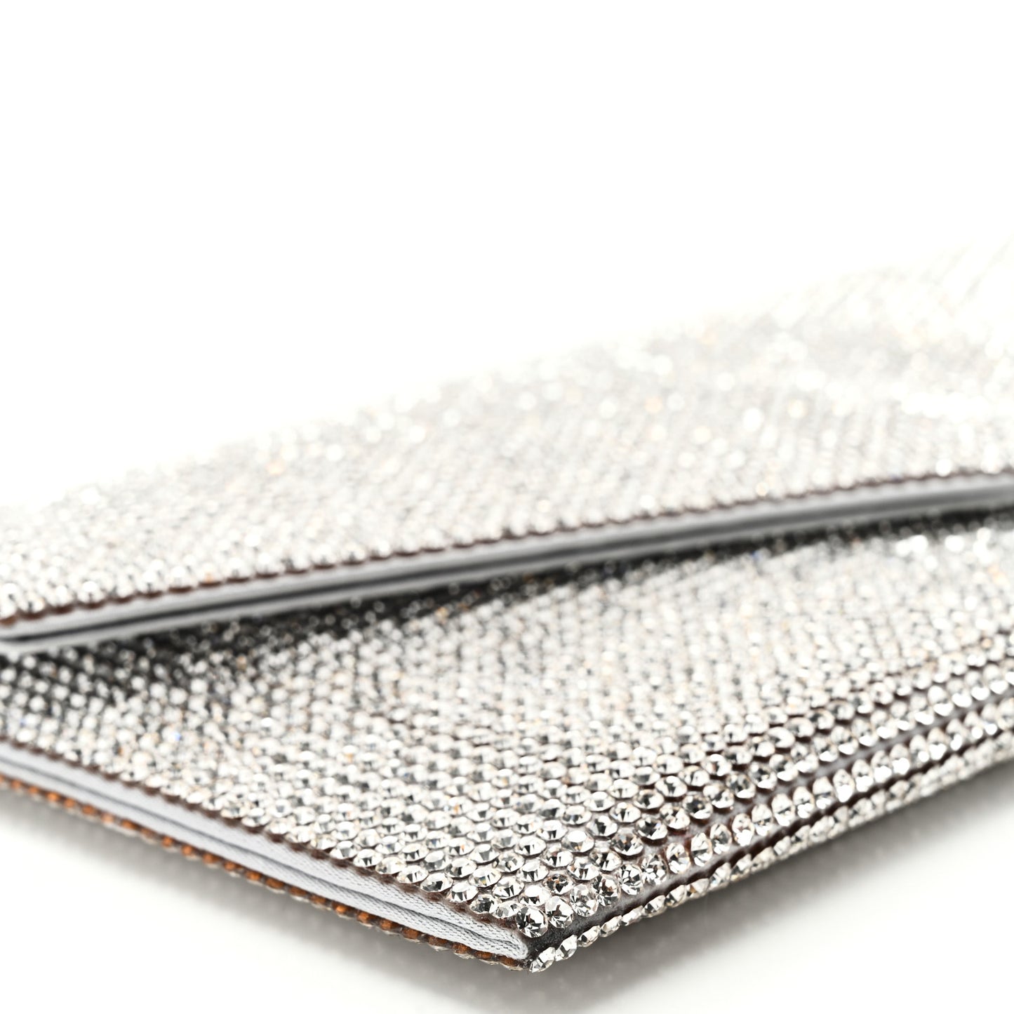 Swarovski Crystal Envelope Clutch Silver