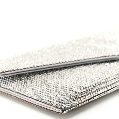 Judith Leiber Swarovski Crystal Envelope Clutch Silver 7 of 8