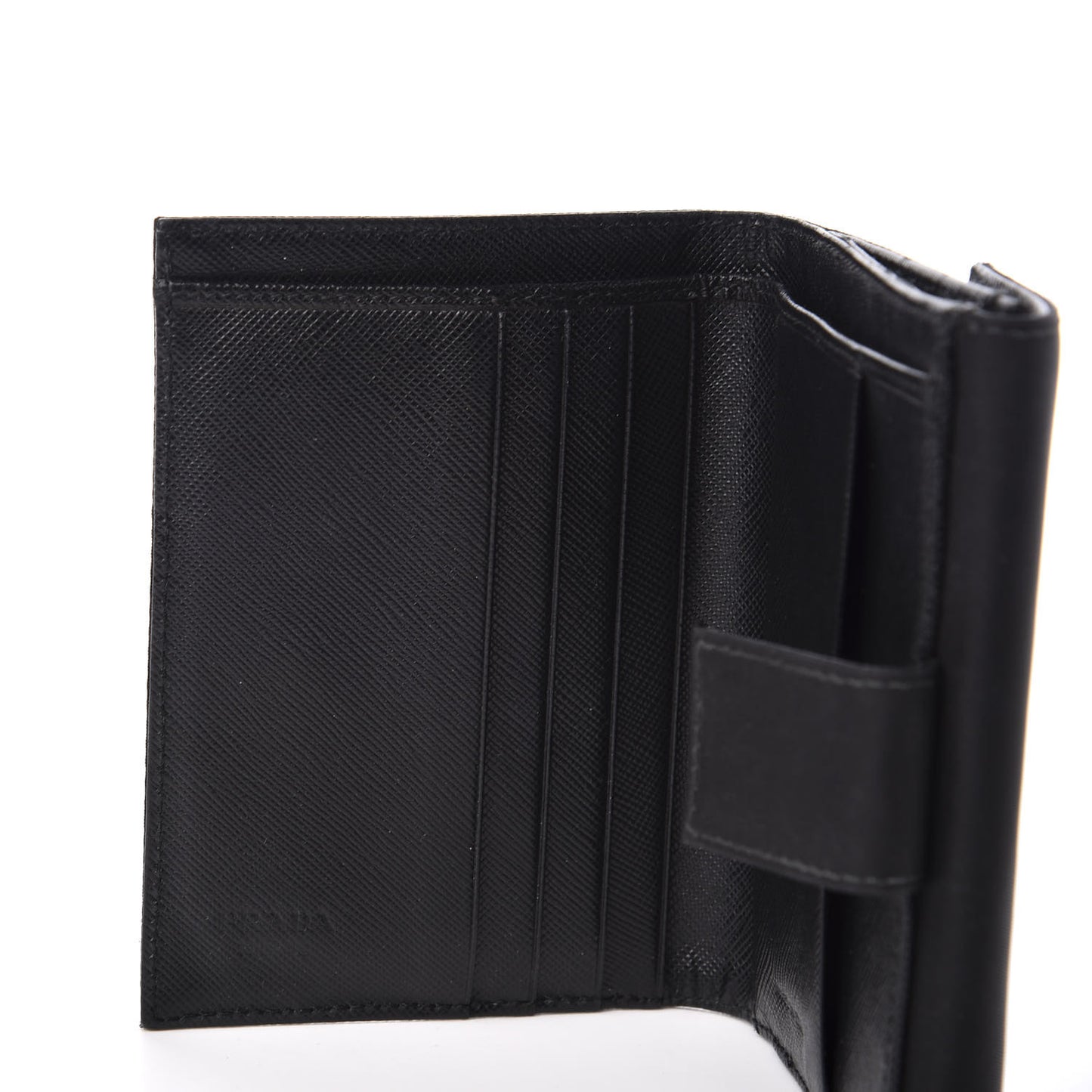 Tessuto Nylon French Wallet Black