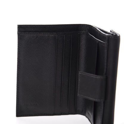 Prada Tessuto Nylon French Wallet Black 8 of 10