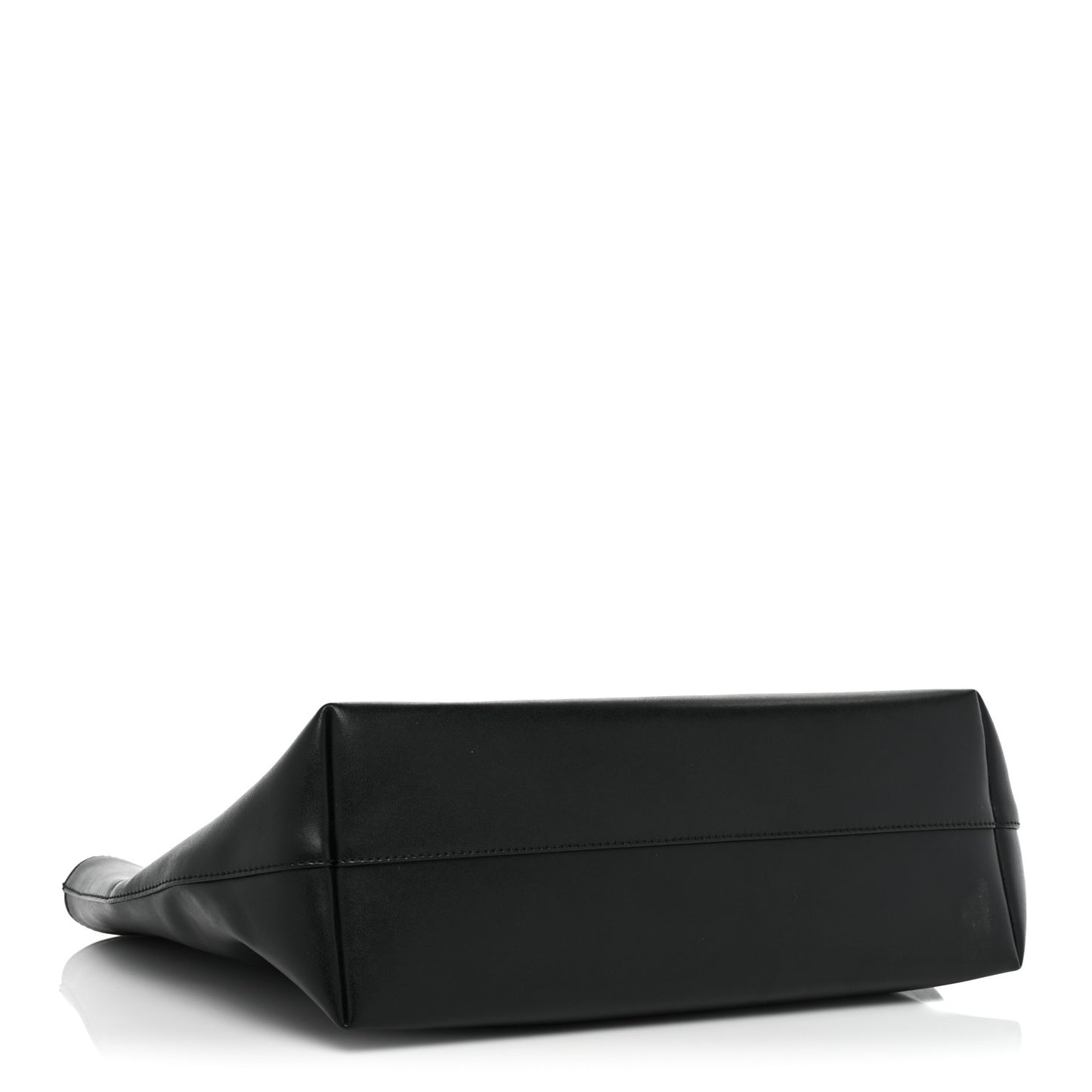 Vitello Liberty Lucido Metal Monster Eyes Medium Roll Tote Black