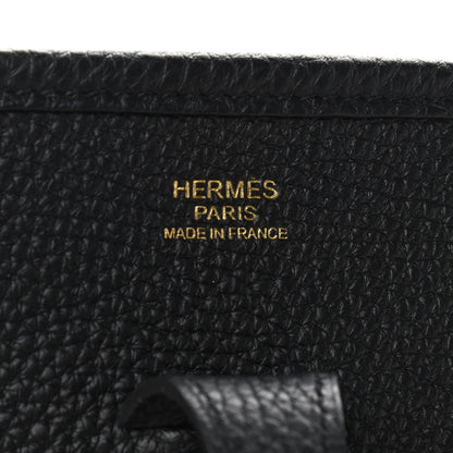 Hermes Taurillon Clemence Evelyne III PM Black 6 of 9