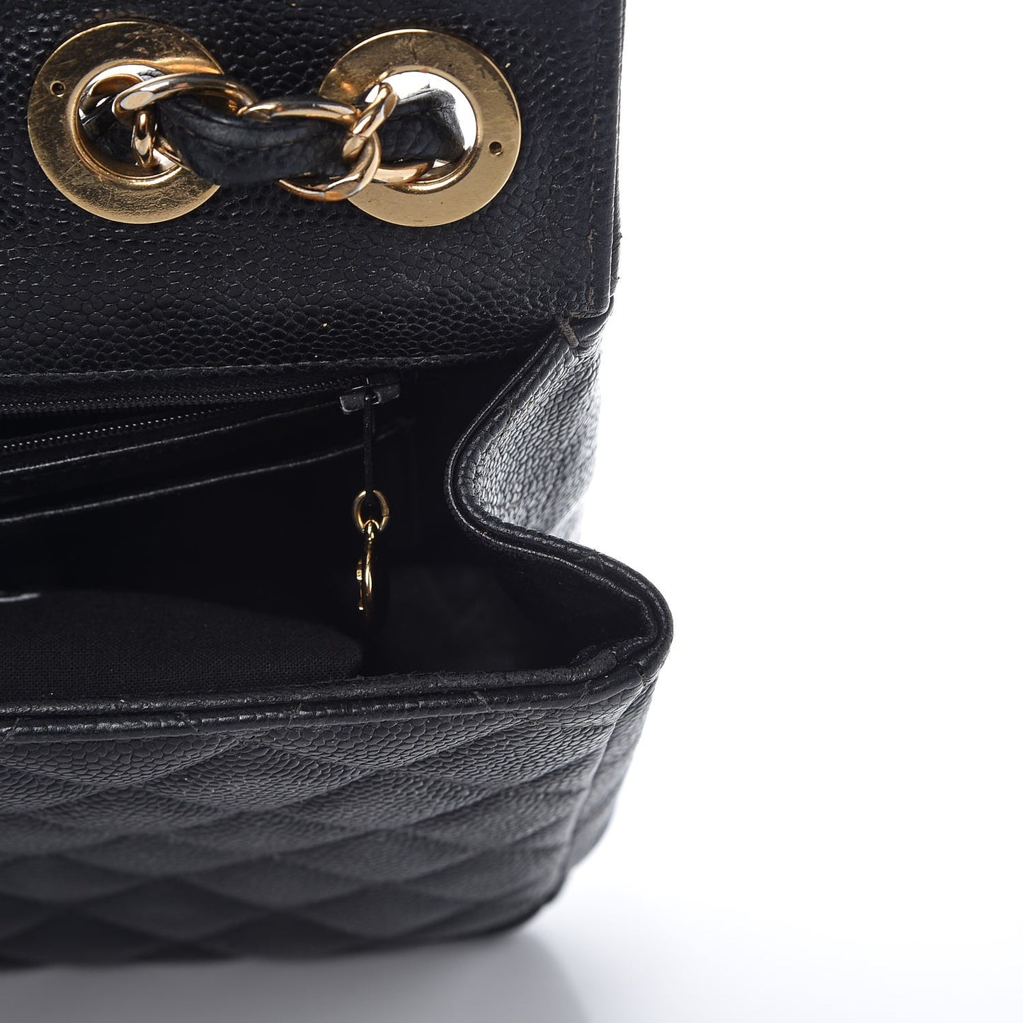 Caviar Quilted Jumbo Single Flap Black