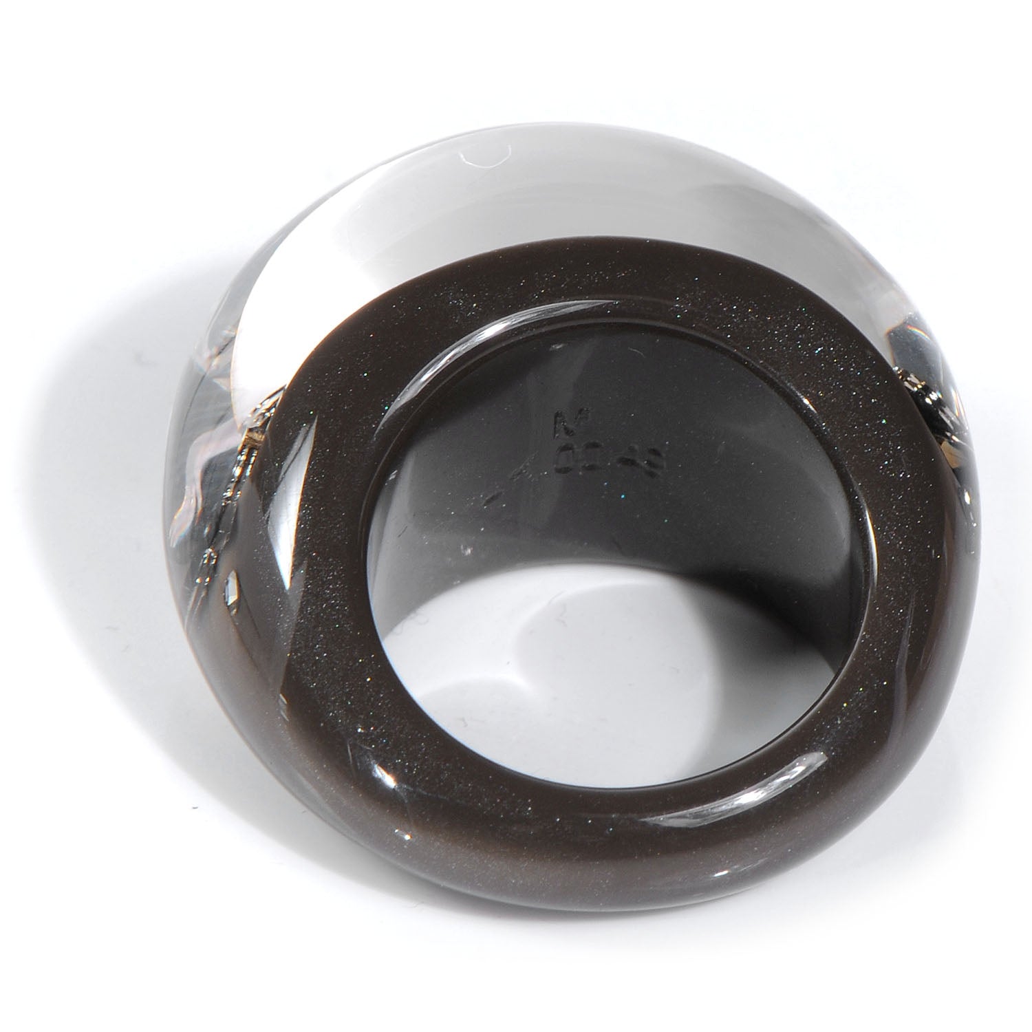 Louis Vuitton Swarovski Crystal Inclusion Ring 7 Grey Grey 4 of 5