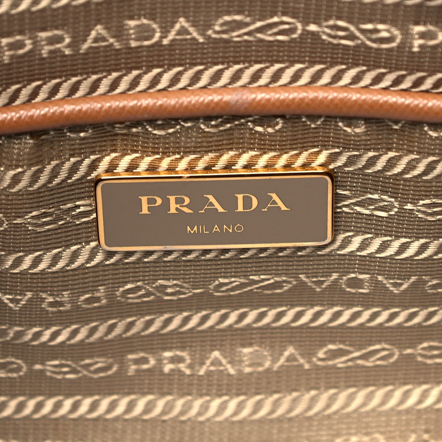 Prada Saffiano Lux Medium Promenade Tote Caramel 8 of 10