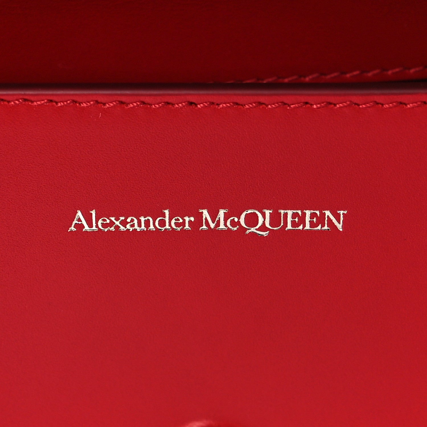Alexander McQueen Calfskin Sculptural Knuckle Crossbody Red 6 of 9