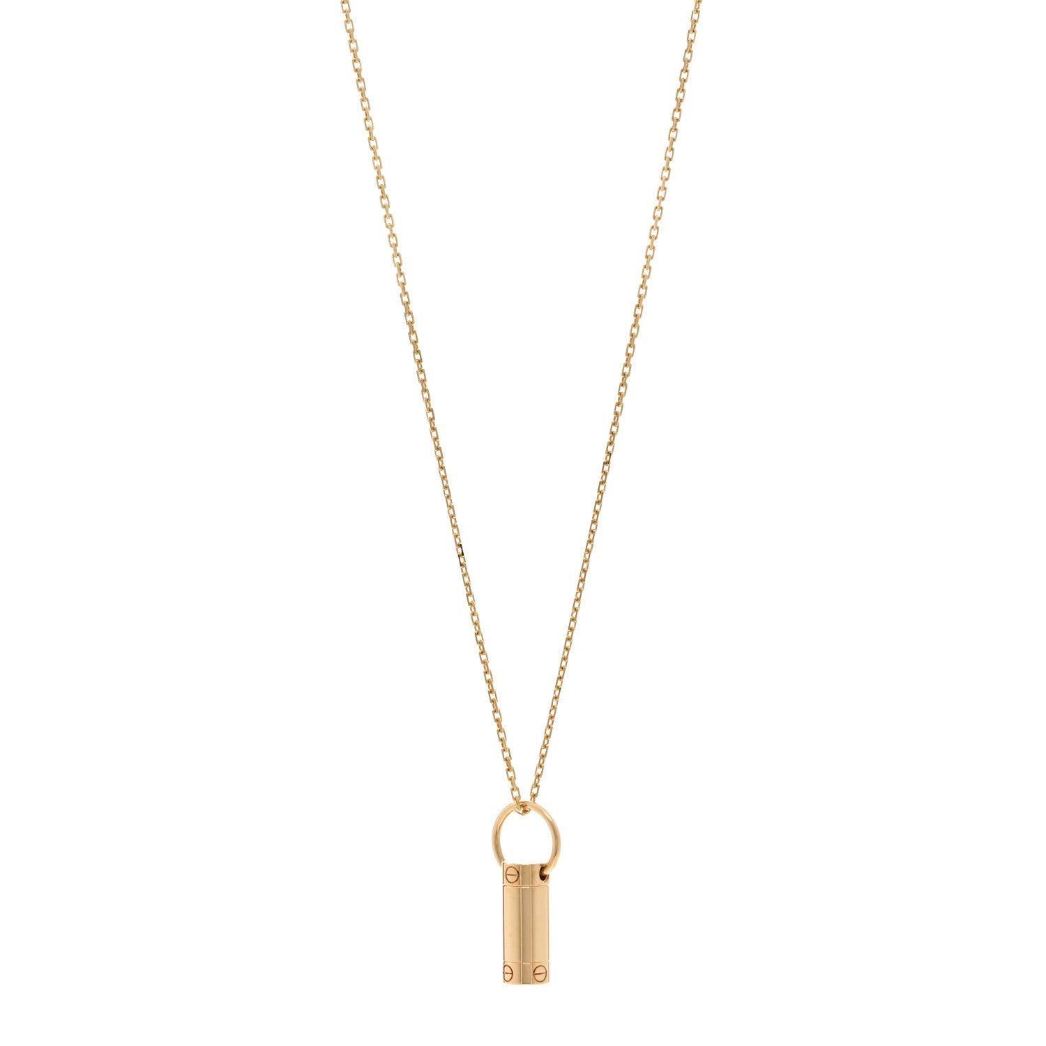 Cartier 18K Yellow Gold LOVE Screwdriver Pendant Necklace 1 of 4