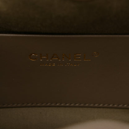 Chanel Pony Hair Mini Chanel 25 Handbag Dark Khaki 9 of 20