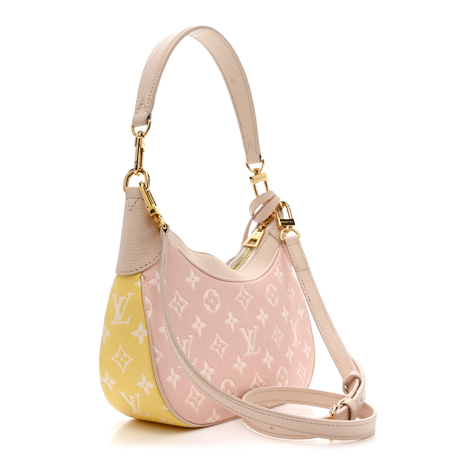 Louis Vuitton Empreinte Monogram Spring in the City Bagatelle NM Pink Beige Yellow 2 of 9
