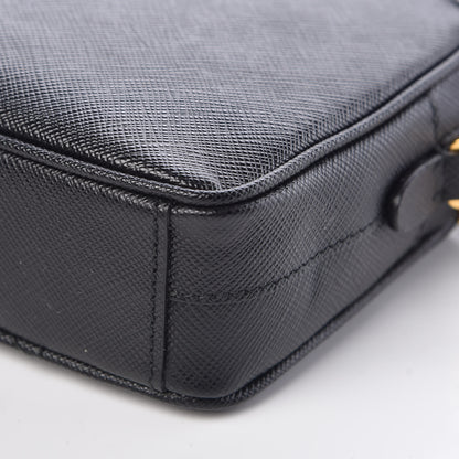 Prada Saffiano Small Camera Crossbody Bag Black 9 of 9