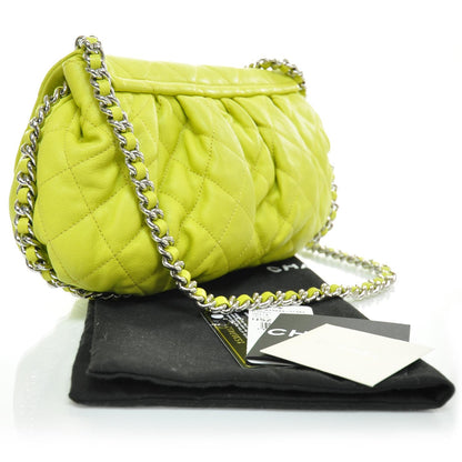 Chanel Lambskin Chain Around Medium Messenger Yellow 12C 2 of 10