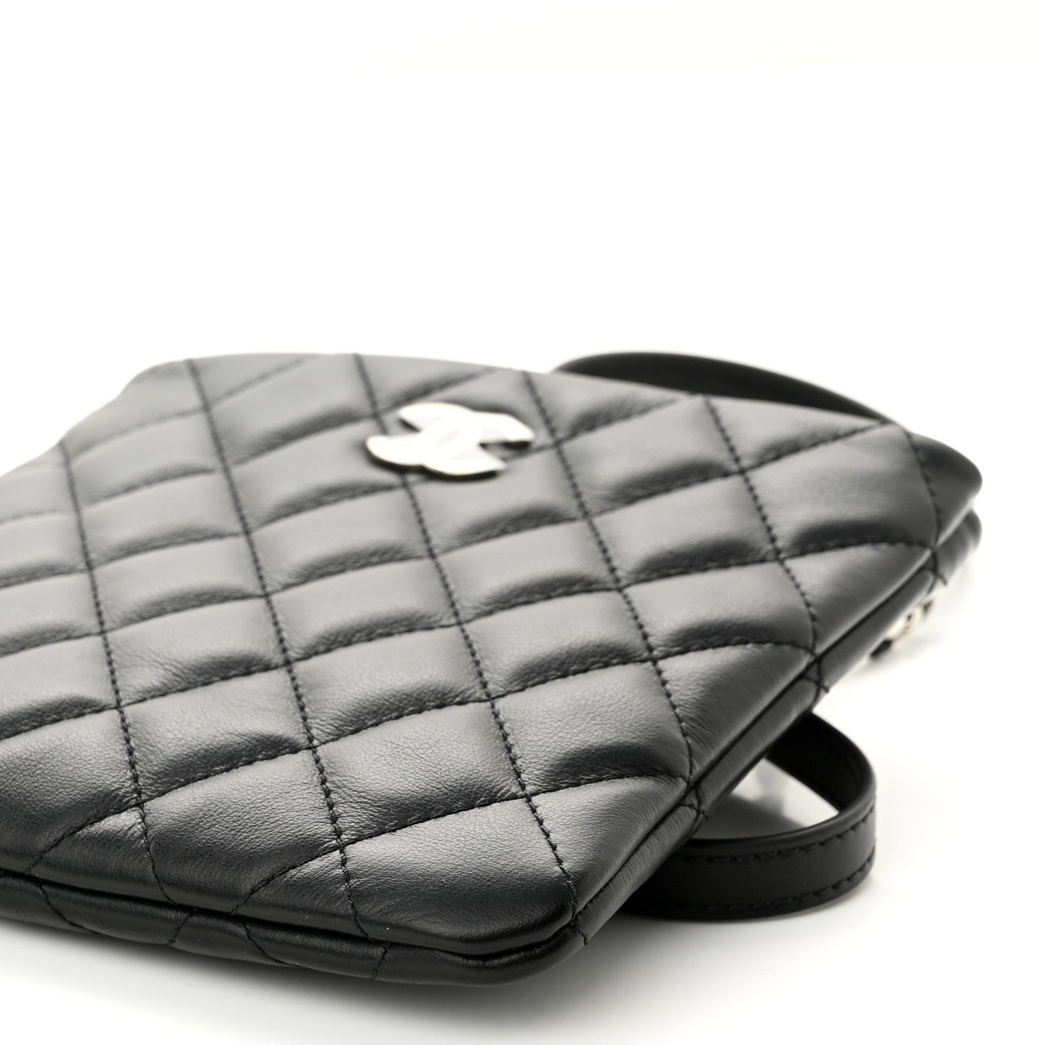 Chanel Lambskin Quilted Crossbody Bag Black 9 of 9