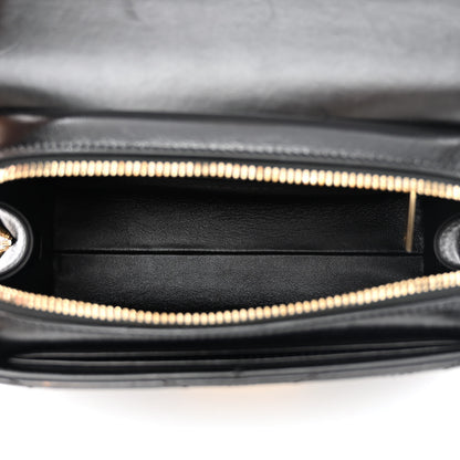 Chanel Calfskin Chevron Quilted Medal Flap Black 5 of 10