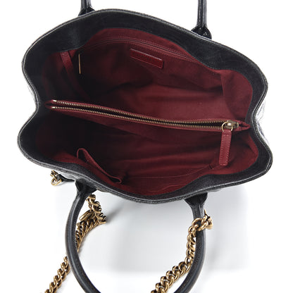 Chanel Crumpled Grained Calfskin Quilted CC Crave Tote Black 4 of 16