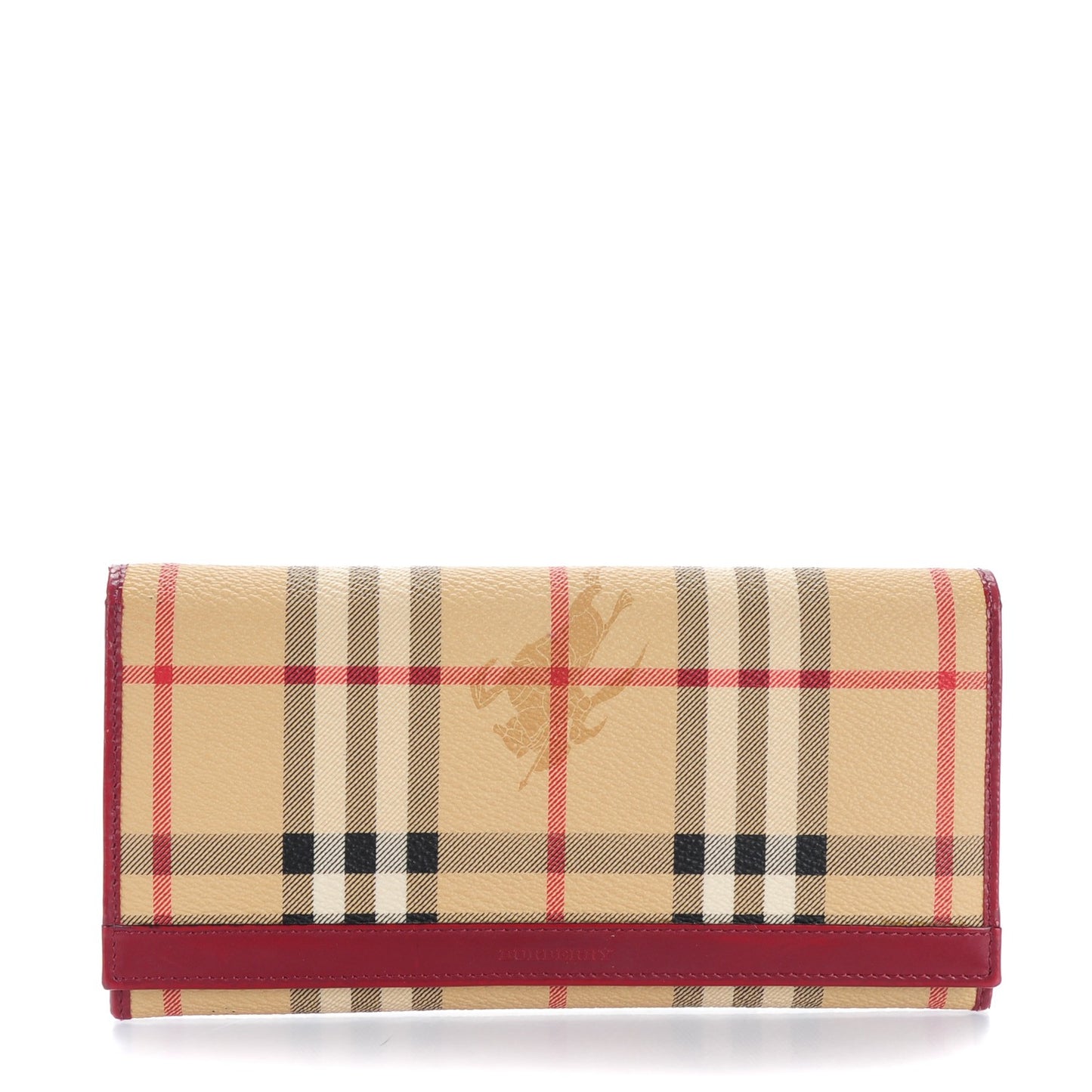 Haymarket Check Continental Wallet Red