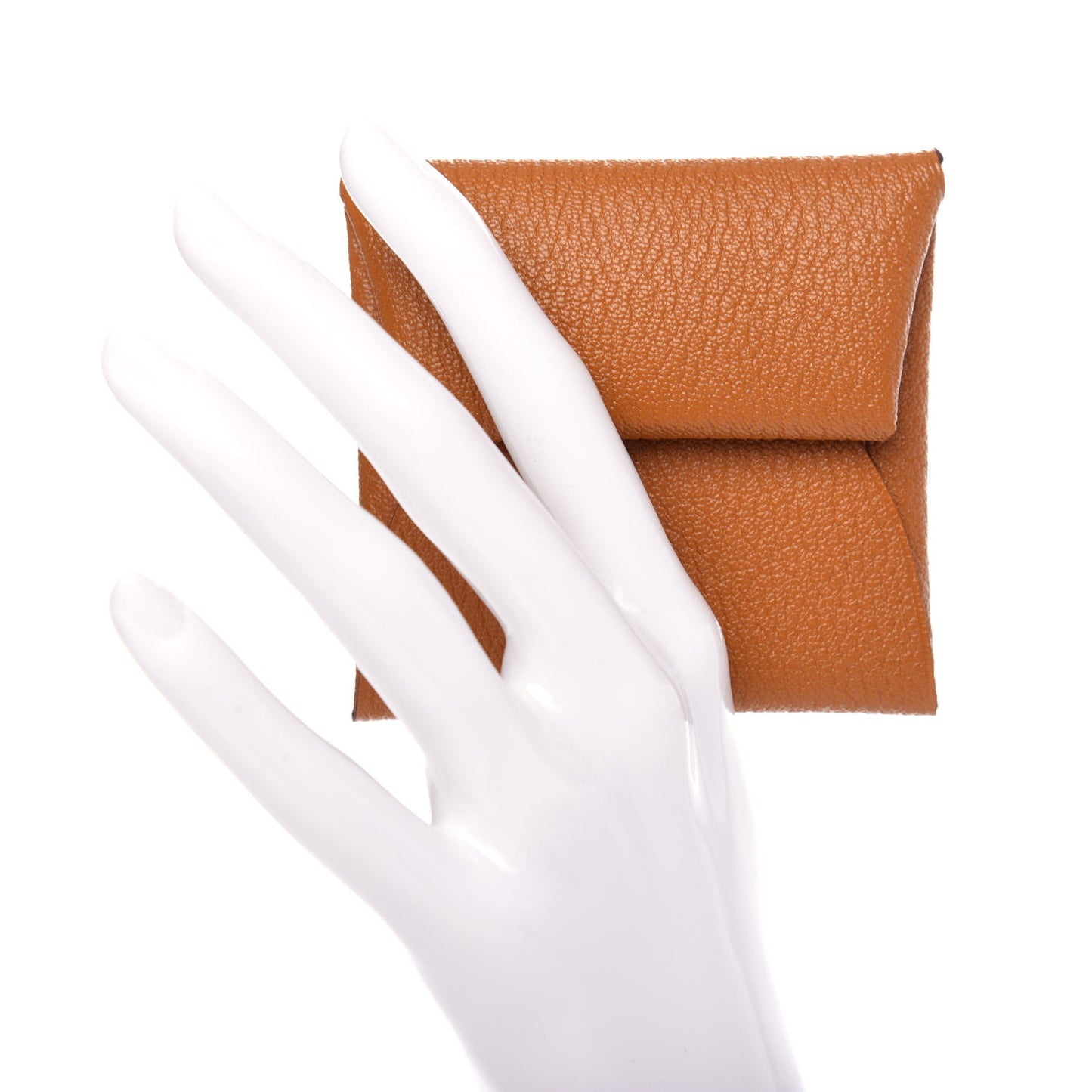 Chevre Mysore Bastia Verso Coin Purse Caramel Rose Shocking