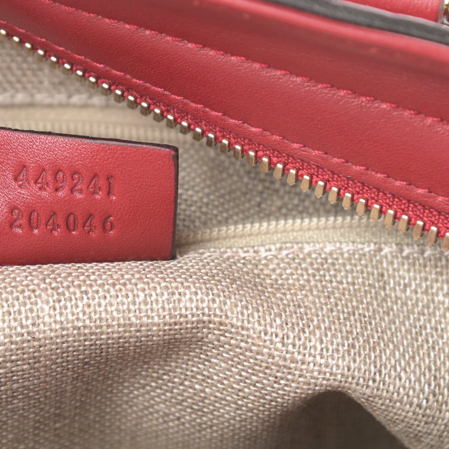 Microguccissima Small Bree Tote Red