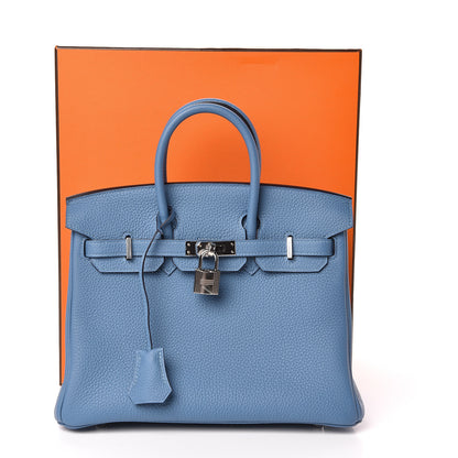 Hermes Togo Birkin 25 Azur 30 of 30