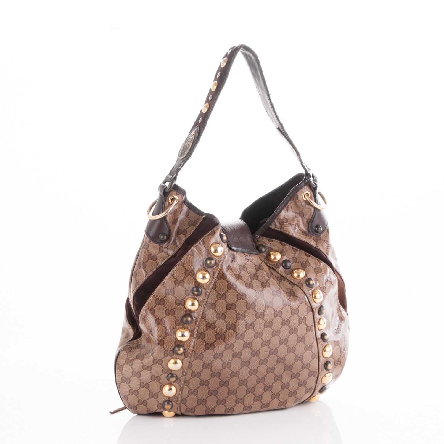 Gucci Crystal Monogram Fringe Babouska Hobo 3 of 7