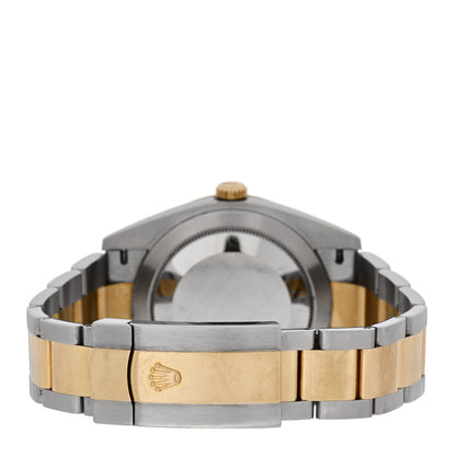 Rolex Stainless Steel 18K Yellow Gold 41mm Oyster Perpetual Datejust Watch Black 126333 3 of 5