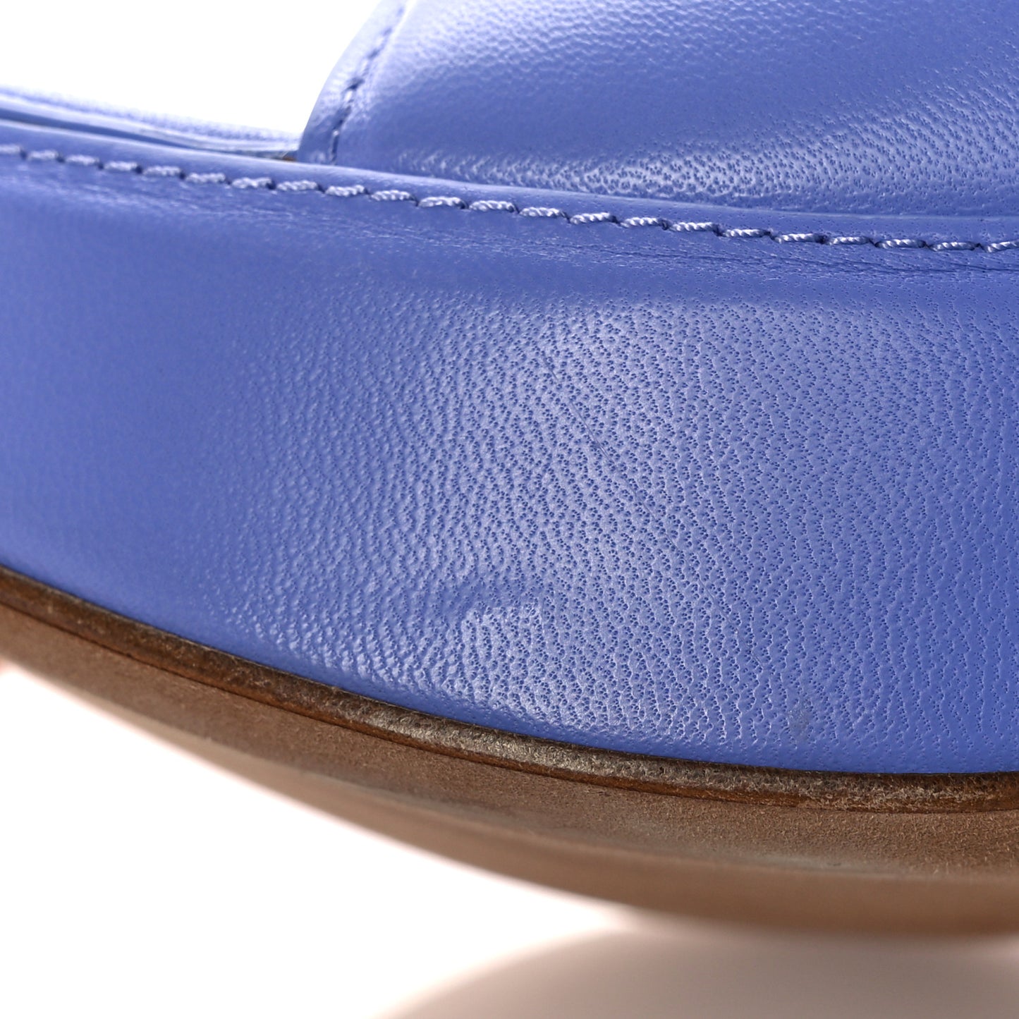 Nappa Slide Platform 115 Wedge Sandals 39.5 Periwinkle