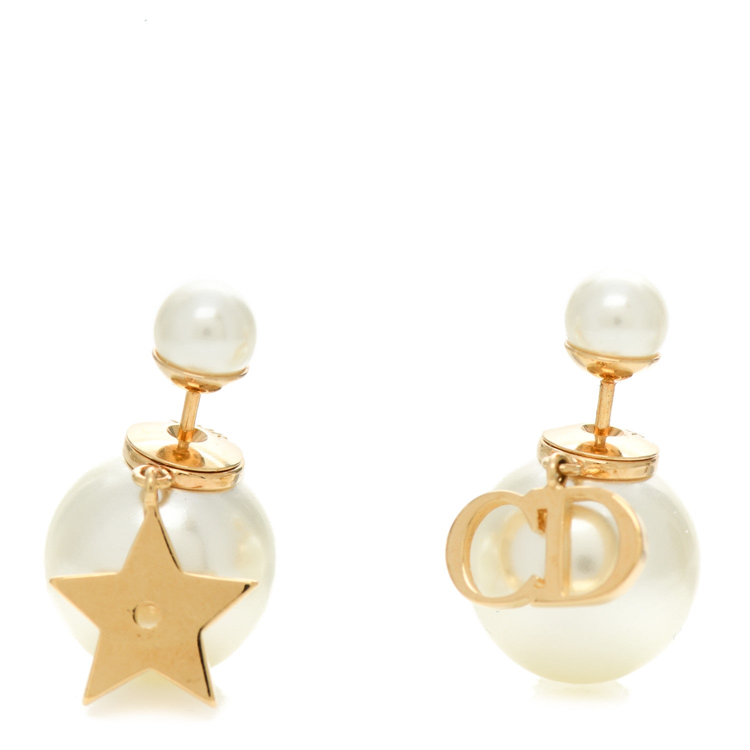 Christian Dior Pearl Dior Star Tribales Earrings 1 of 4