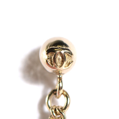 Chanel Enamel N°5 CC Drop Earrings Red Gold 5 of 9