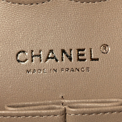 Chanel Iridescent Caviar Quilted Medium Double Flap Dark Beige 6 of 11