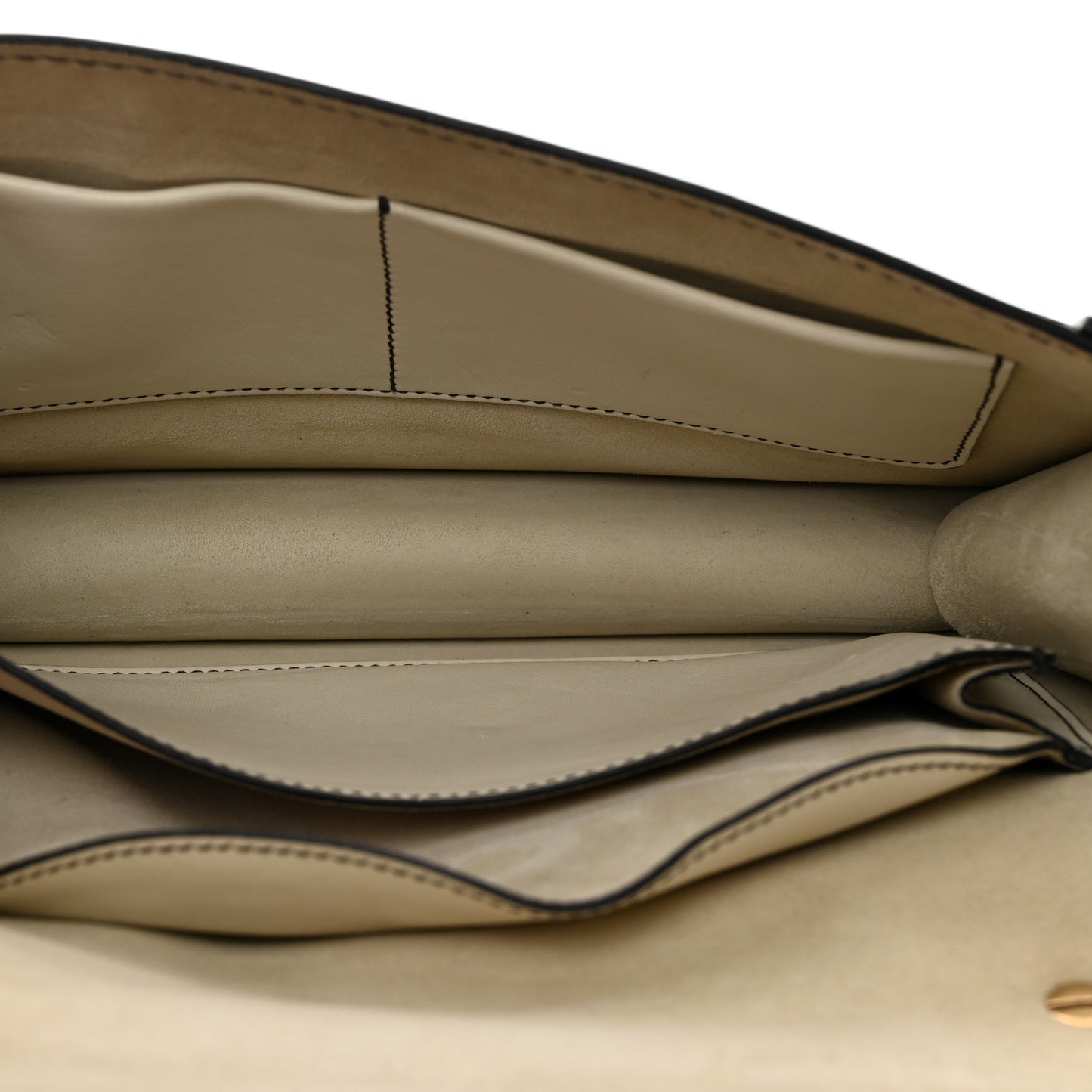 Calfskin J'Adior Chain Flap Bag Off White