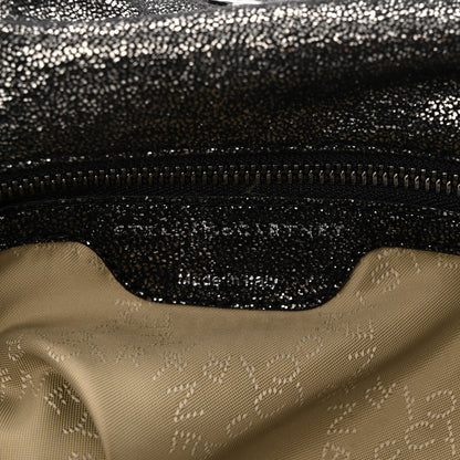 Stella McCartney Metallic Shaggy Deer Big Falabella Tote Black 7 of 12