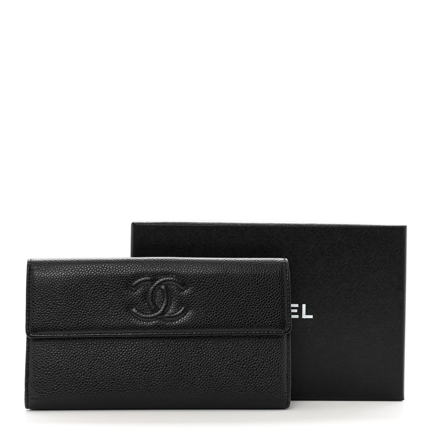 Chanel Caviar Timeless CC Large Gusset Flap Wallet Black 12 of 12