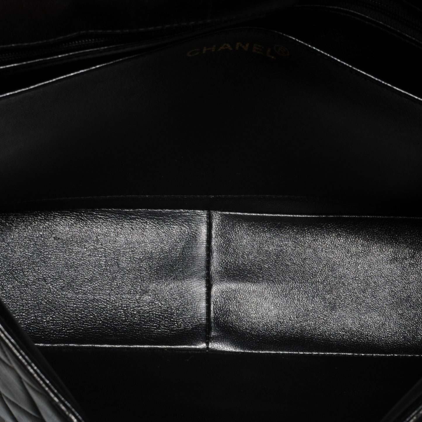 Lambskin Jumbo Flap Black
