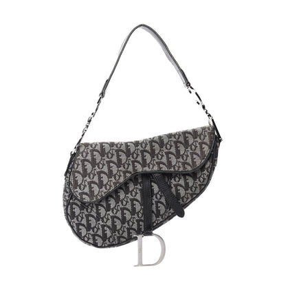 Christian Dior Monogram Saddle Bag Black 1 of 14