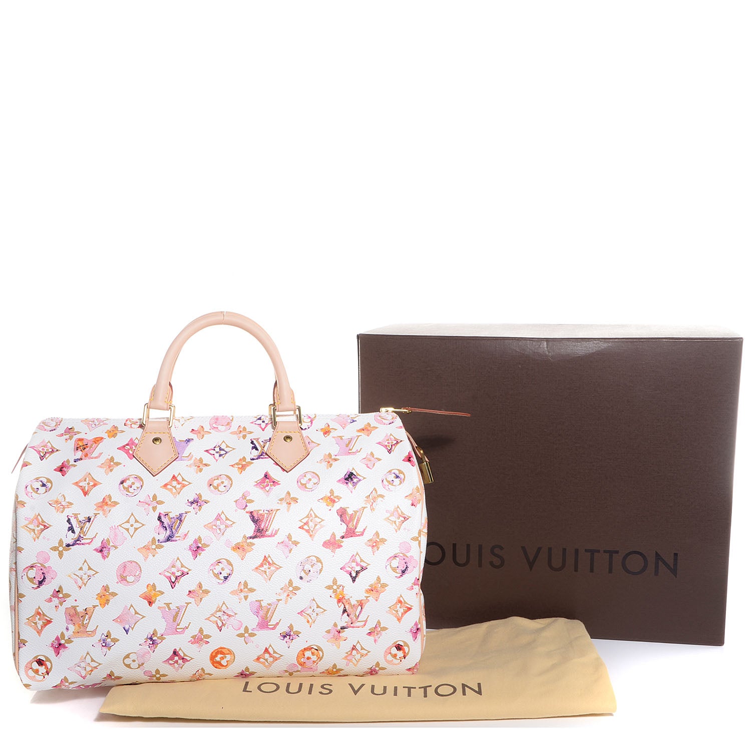 Louis Vuitton Watercolor Aquarelle Speedy 35 White 4 of 8