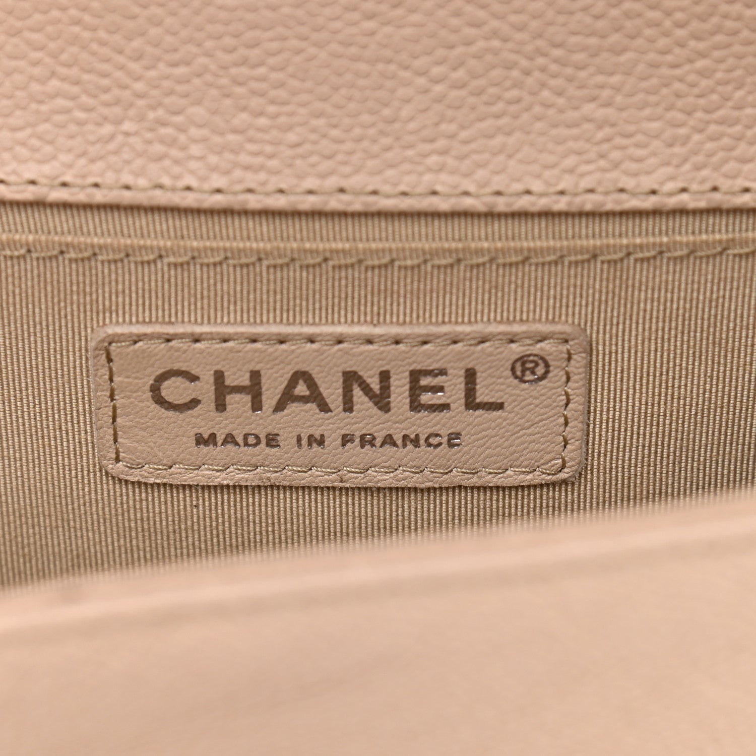 Chanel Caviar Quilted Small Boy Flap Light Beige 6 of 14