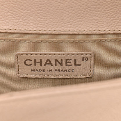 Chanel Caviar Quilted Small Boy Flap Light Beige 6 of 14