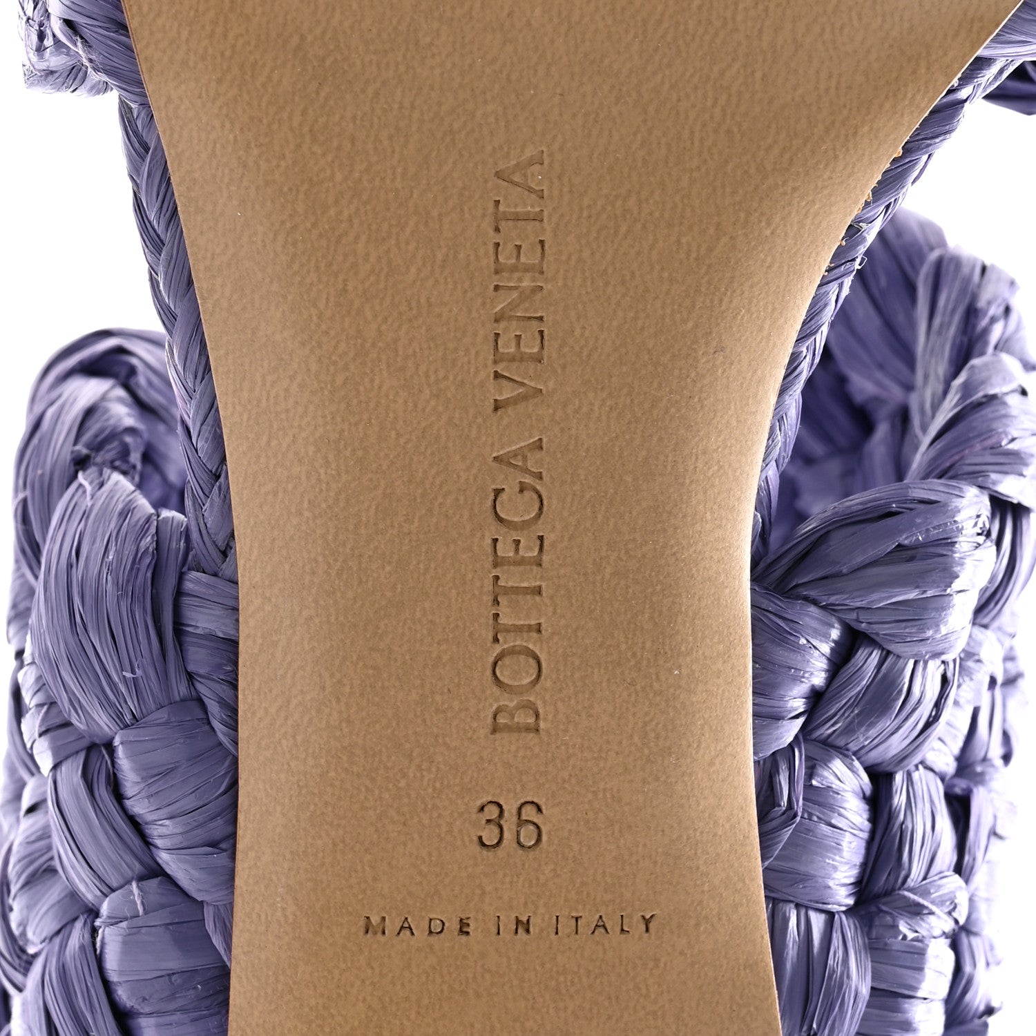 Bottega Veneta Raffia Twisted Intrecciato Stretch The Board Sandals 36 Lavender 6 of 9
