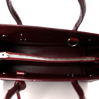 Saint Laurent Calfskin Crocodile Embossed Baby Sac De Jour Red 5 of 11