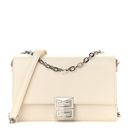 Givenchy Box Calfskin Medium 4G Shoulder Bag Ivory 1 of 10