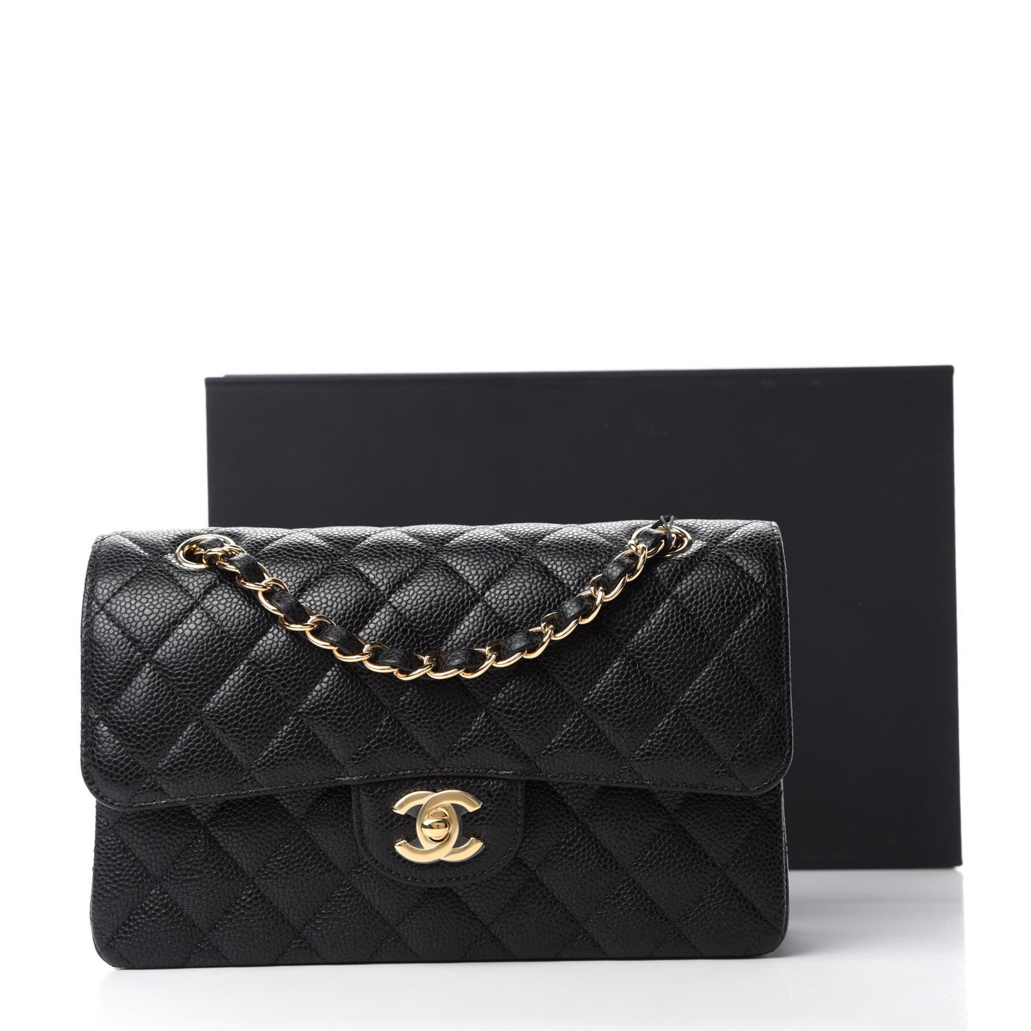 Chanel Caviar Quilted Small Double Flap Black 11 of 11