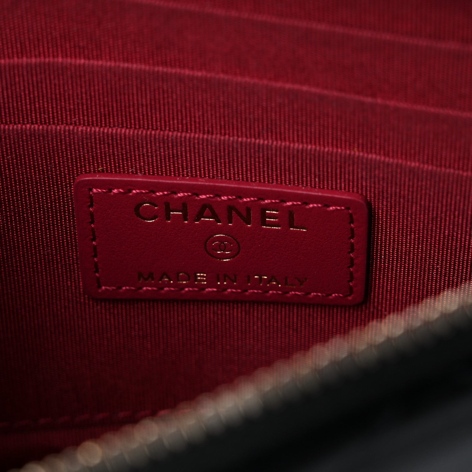 Chanel Goatskin Quilted Chanel 19 Phone and Card Holder Black 6 of 13