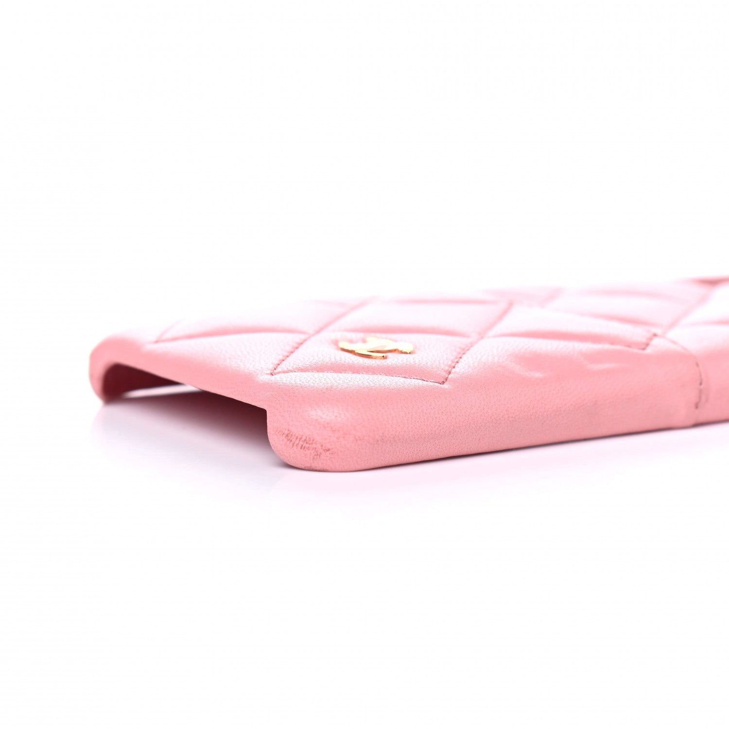 Chanel Lambskin Quilted iPhone X Coco Tech Case Pink 5 of 10
