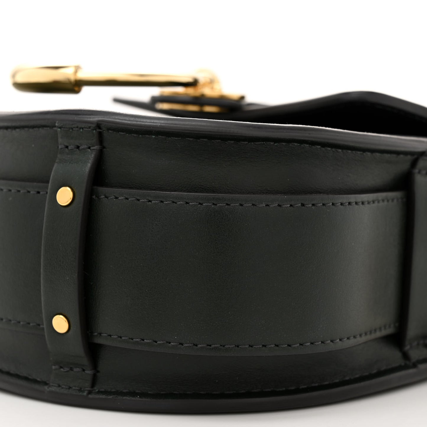 Calfskin Suede Small Tess Bag Deep Forest