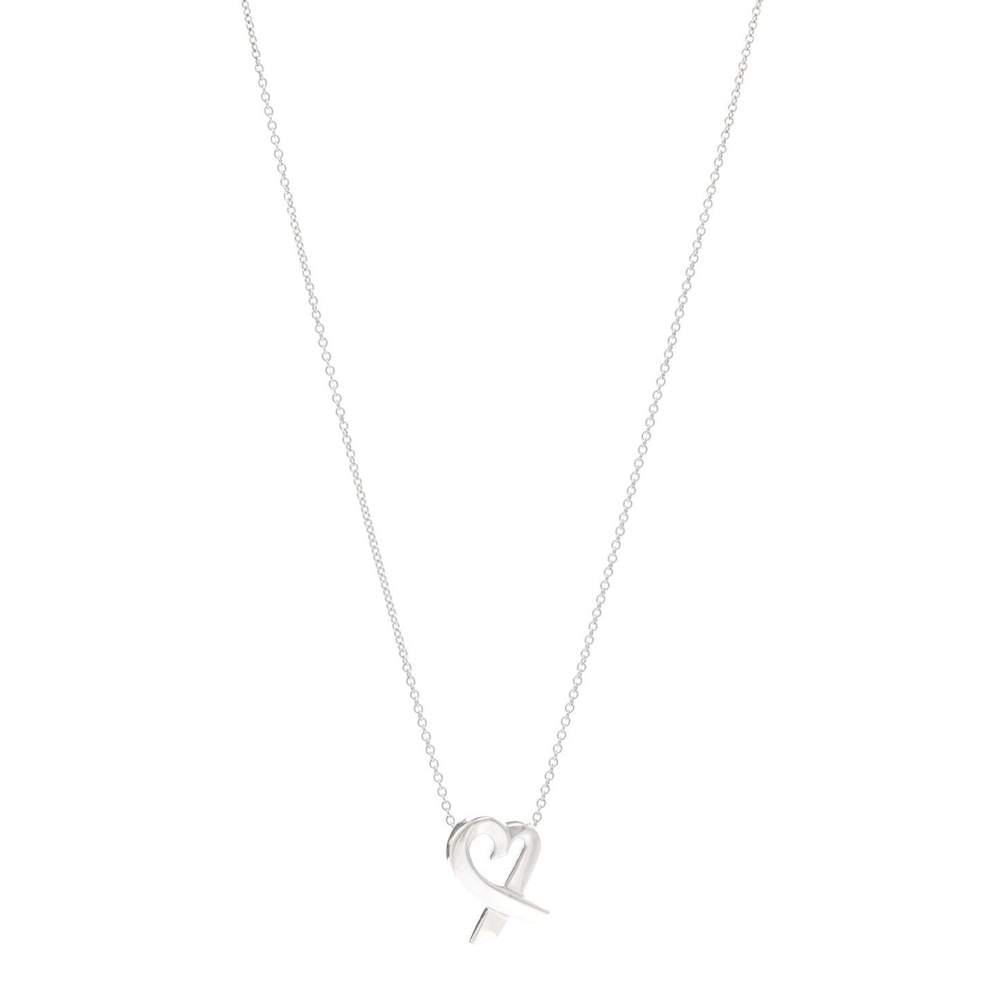 Sterling Silver Small Paloma Picasso Loving Heart Pendant Necklace