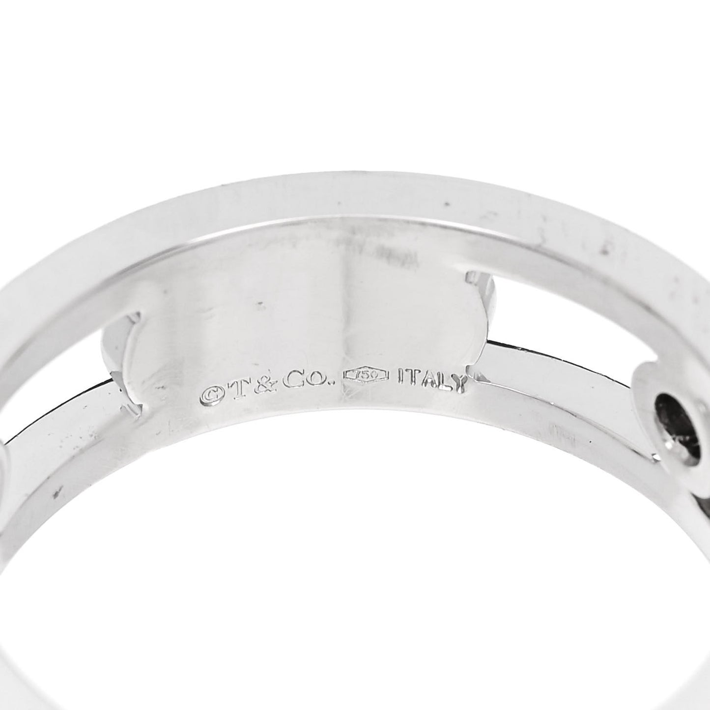 18K White Gold Diamond 1837 Ring 57 8