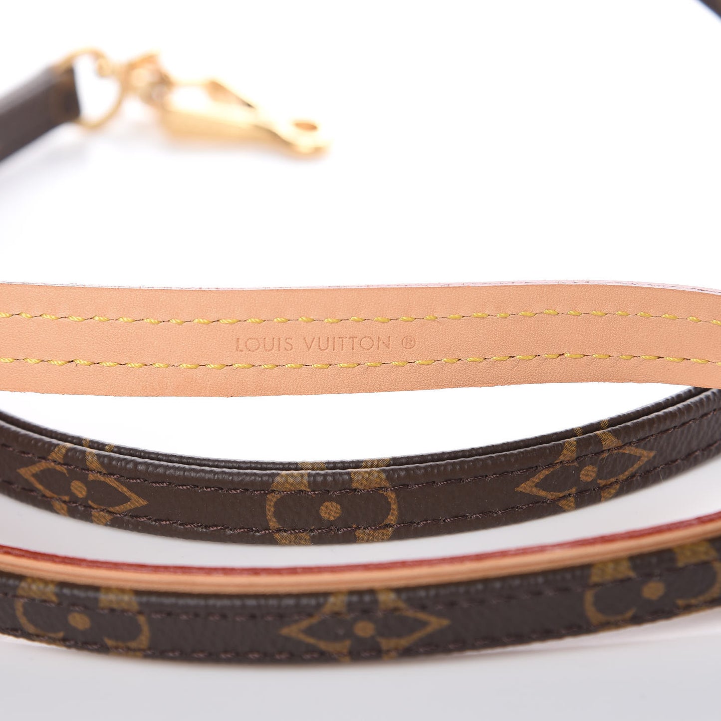Monogram Baxter Dog Leash MM