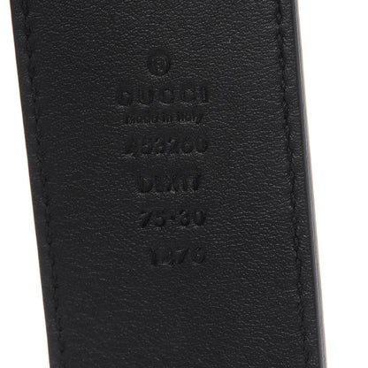 Gucci Moon Calfskin Pearl Double G 40mm Belt 75 30 Black Cream 5 of 5