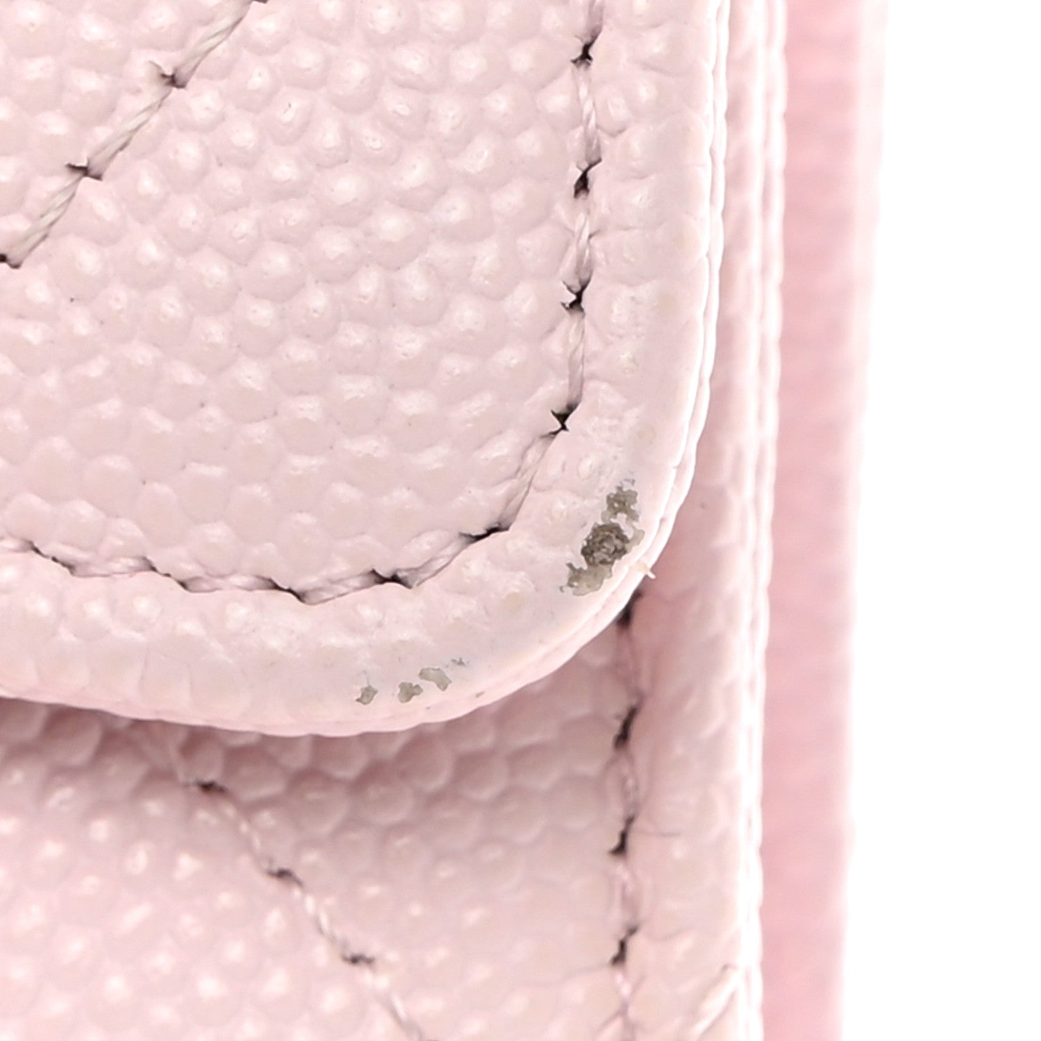 Chanel Caviar Quilted Flap Card Holder Wallet Light Pink 9 of 10