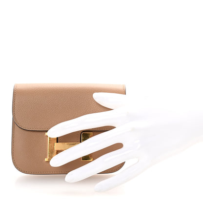 Hermes Evercolor Bi-Color Constance Slim Chai Lime 2 of 9